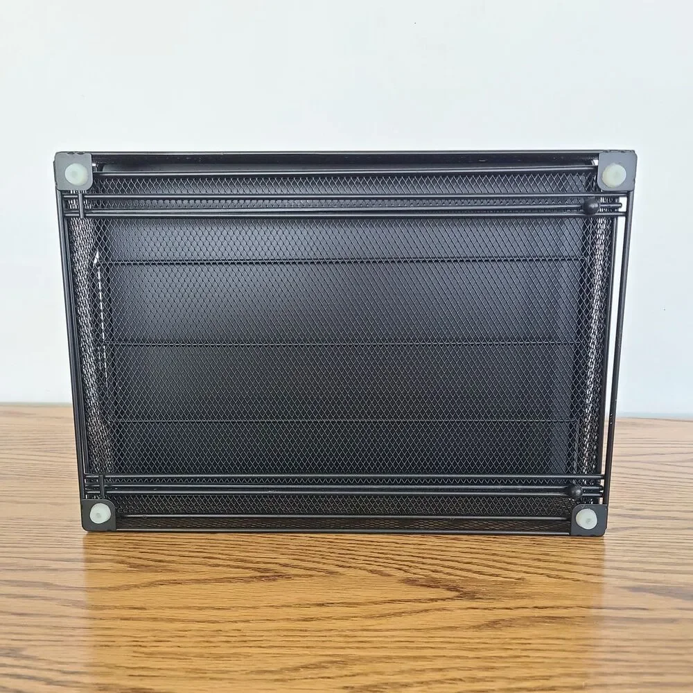 Large Capacity Wrought Iron Black Universal Coffee Pod Holder Organizer Drawer